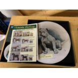 A SET OF FOUR CECIL ALDIN CIRCULAR TABLE MATS AND COASTERS 'THAT'S BULLY' ENGLISH BULLDOG