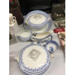 A QUANTITY OF W HULME 'CROXTON' PLATTERS, TUREENS, JUGS, ETC