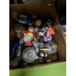 A BOX OF MIXED REMOTE CONTROL CARS ETC