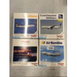 FOUR HERPA WINGS COLLECTION PLANES - SCALE 1:500