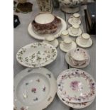 A QUANTITY OF CERAMICS TO INCLUDE MEISSEN, WEDGWOOD, ETC - BOWLS PLATES, WEDGWOOD 'CALIFORNIA'