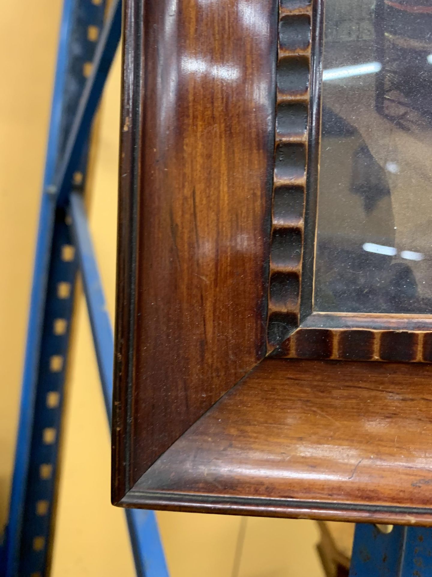 A VINTAGE MAHOGANY FRAMED PRINT OF A WOMAN READING AFTER PIETER JANSSENS ELINGA - Image 3 of 3