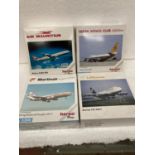 FOUR HERPA WINGS COLLECTION PLANES - SCALE 1:500