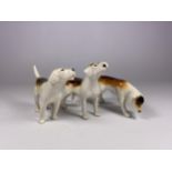 A GROUP OF THREE BESWICK HUNTING DOG FIGURES