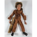 A VINTAGE 1950'S PELHAM PUPPET - DAVY CROCKETT, IN ORIGINAL BOX