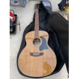 A GARRISON ACOUSTIC GUITAR WITH A CARRY CASE