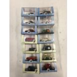 FOURTEEN BOXED OXFORD DIECAST MINT MODELS