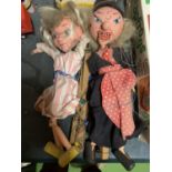 THREE VARIOUS PELHAM PUPPETS TO INCLUDE A BOXED CLOWN