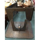 A VINTAGE MAHOGANY SLIDE VIEWER STAND