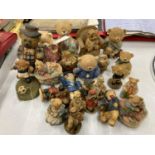 A COLLECTION OF MINIATURE AND MEDIUM SIZED TEDDY BEARS