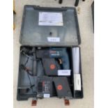A BOSCH GBH 24 VRE BATTERY DRILL WITH CHARGER AND TWO BATTERIES
