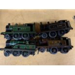 FOUR VINTAGE BING SMALL LOCOMOTIVE TRAIN MODELS - LMS ETC