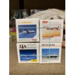 TWENTY BOXED HERPA WINGS COLLECTION MODEL AEROPLANES - SCALE 1:500