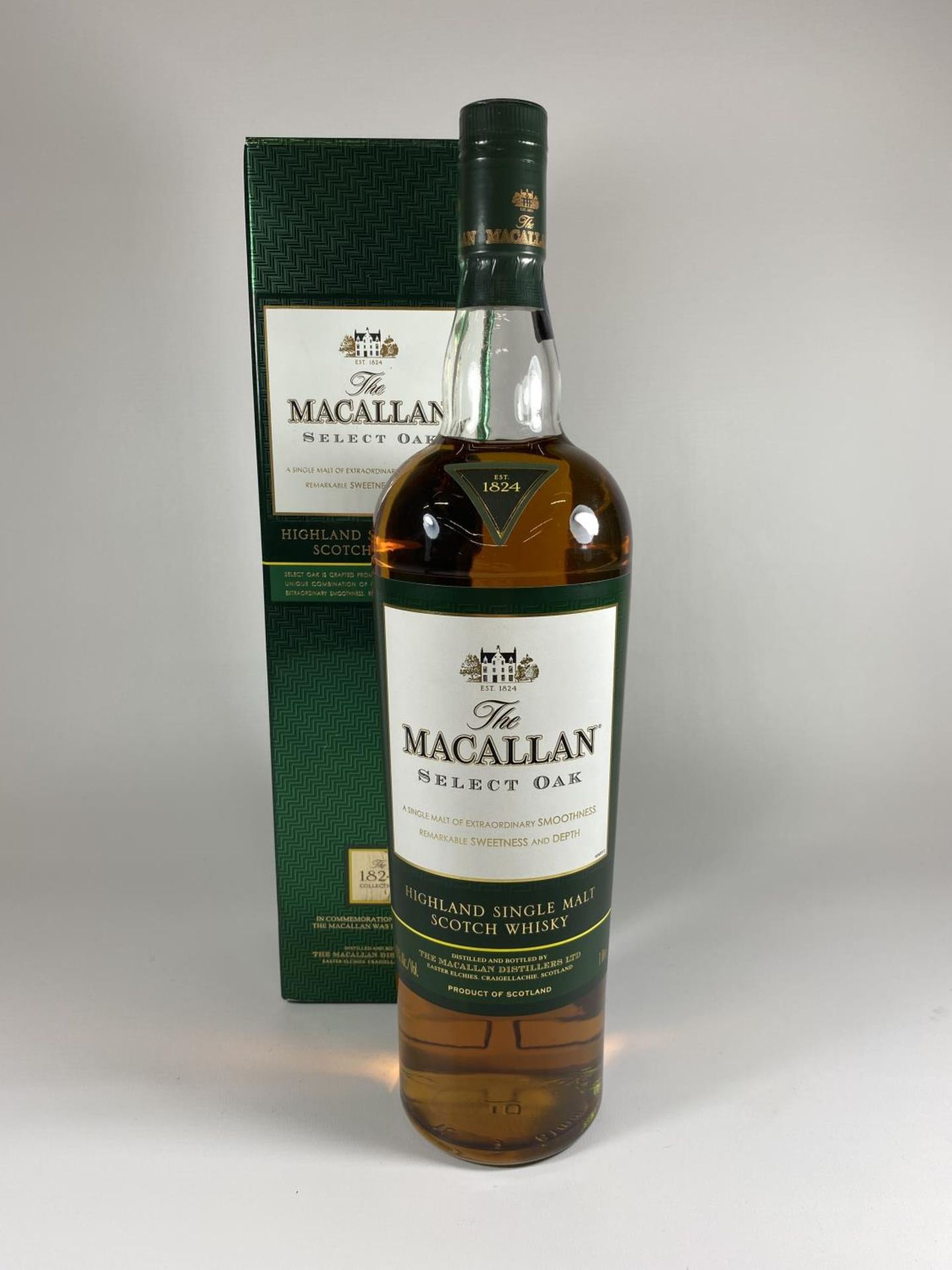 1 X 1L BOXED BOTTLE - MACALLAN SELECT OAK SINGLE MALT WHISKY