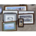 AN ASSORTMENT OF FRAMED PRINTS AND PICTURES