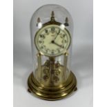 A VINTAGE KUNDO ANNIVERSARY DOMED CLOCK