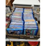 A LARGE ASSORTMENT OF BLU-RAY DVDS