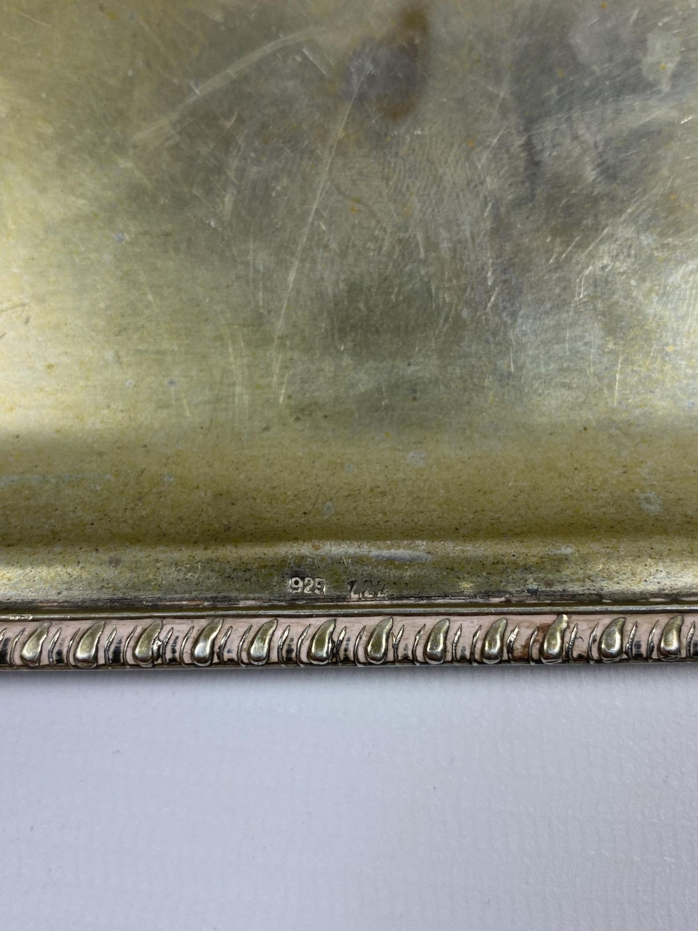 A VINTAGE .925 SILVER SMALL DRINKS TRAY - Image 2 of 3
