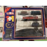 A BOXED LIMA MODEL TRAIN SET