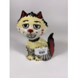 A LORNA BAILEY POTTERY CAT - SHAGGY