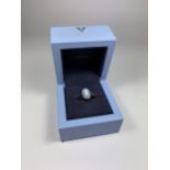 A BOXED WEDGWOOD JASPERWARE 9CT GOLD RING