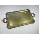 A VINTAGE .925 SILVER SMALL DRINKS TRAY