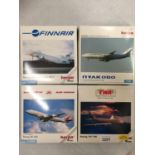 FOUR HERPA WINGS COLLECTION PLANES - SCALE 1:500