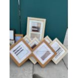 FOUR LARGE FRAMED PRINTS