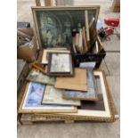 A LARGE QUANTITY OF FRAMED PRINTS AND PICTURES