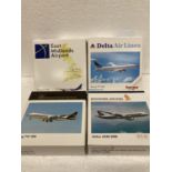 FOUR HERPA WINGS COLLECTION PLANES - SCALE 1:500