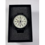 A GENTS BOXED AVIATOR WATCH, WORKING