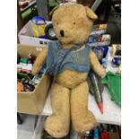 A VINTAGE ALGERNON TEDDY BEAR 70CM TALL