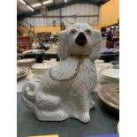 A LARGE VINTAGE STAFFORDSHIRE DOG