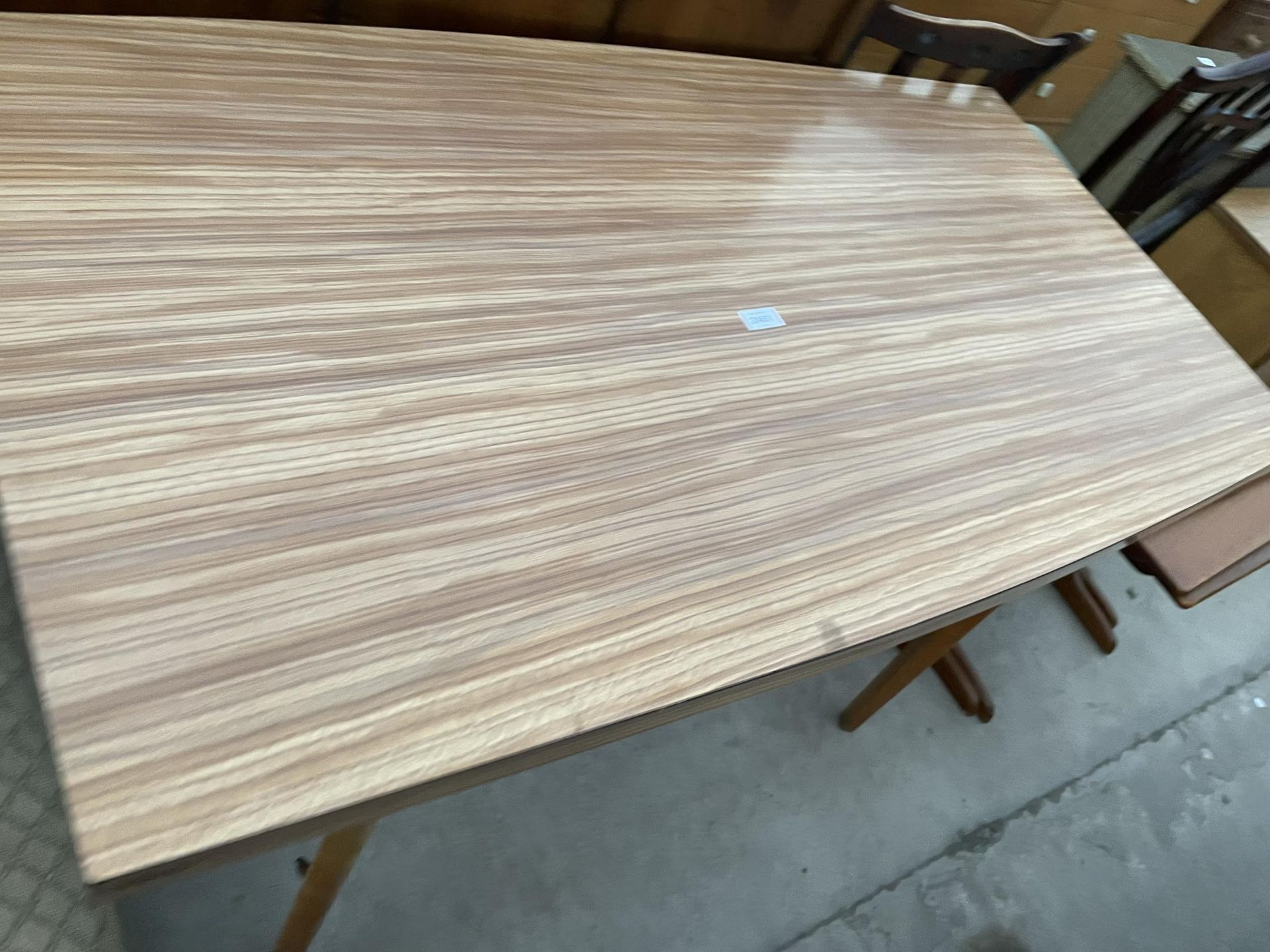 A MODERN FORMICA TOP KITCHEN TABLE, 48X27" - Image 2 of 3