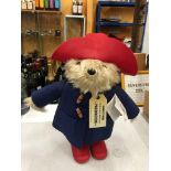 A LARGE PADDINGTON BEAR BY RAINBOW DESIGNS - 49 CM