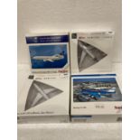 FOUR HERPA WINGS COLLECTION PLANES - SCALE 1:500