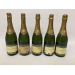 5 X 75CL BOTTLES - BLANC DE BLANC BRUT CHAMPAGNE