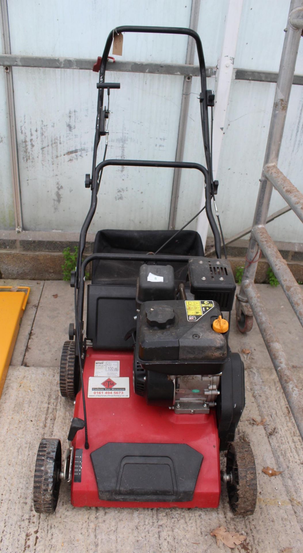 MTD PETROL SCARIFIER GOOD WORKING ORDER BUT DOES REQUIRE A CABLE NO VAT