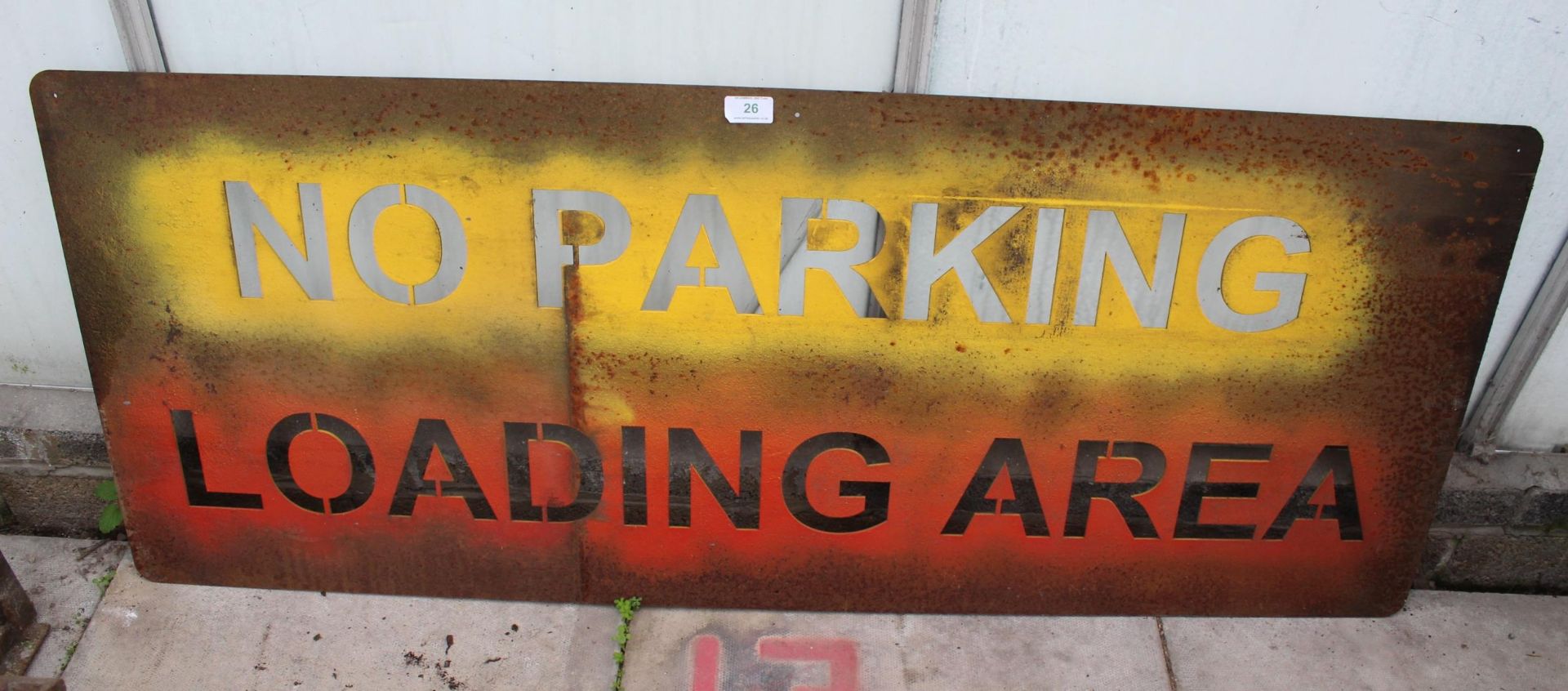 NO PARKING SIGN NO VAT