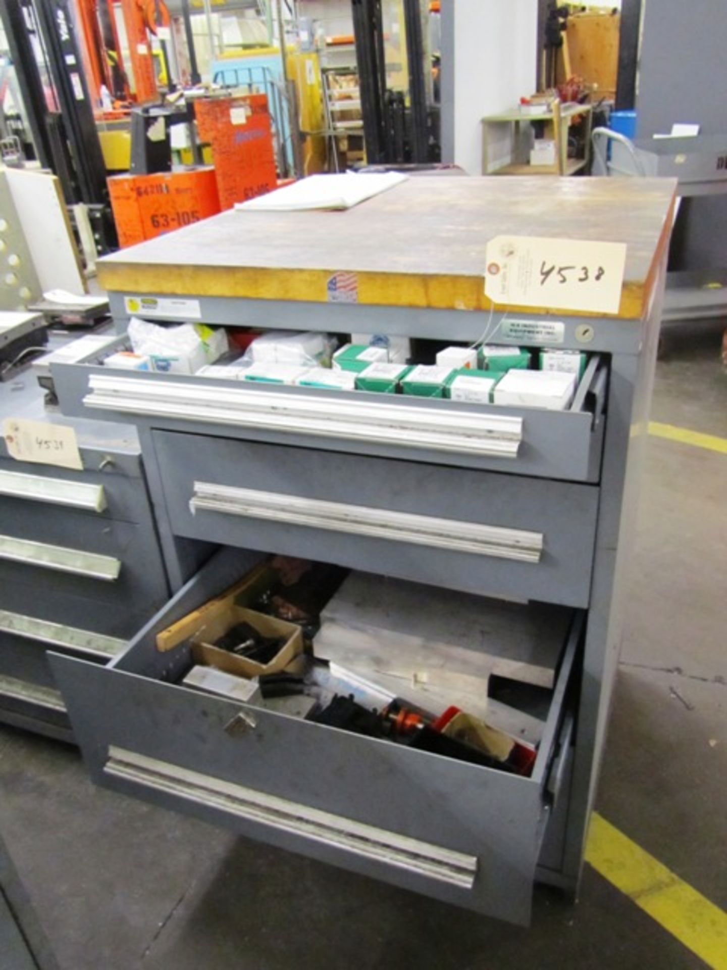 Stanley Vidmar 5 Drawer Tool Cabinet with Misc