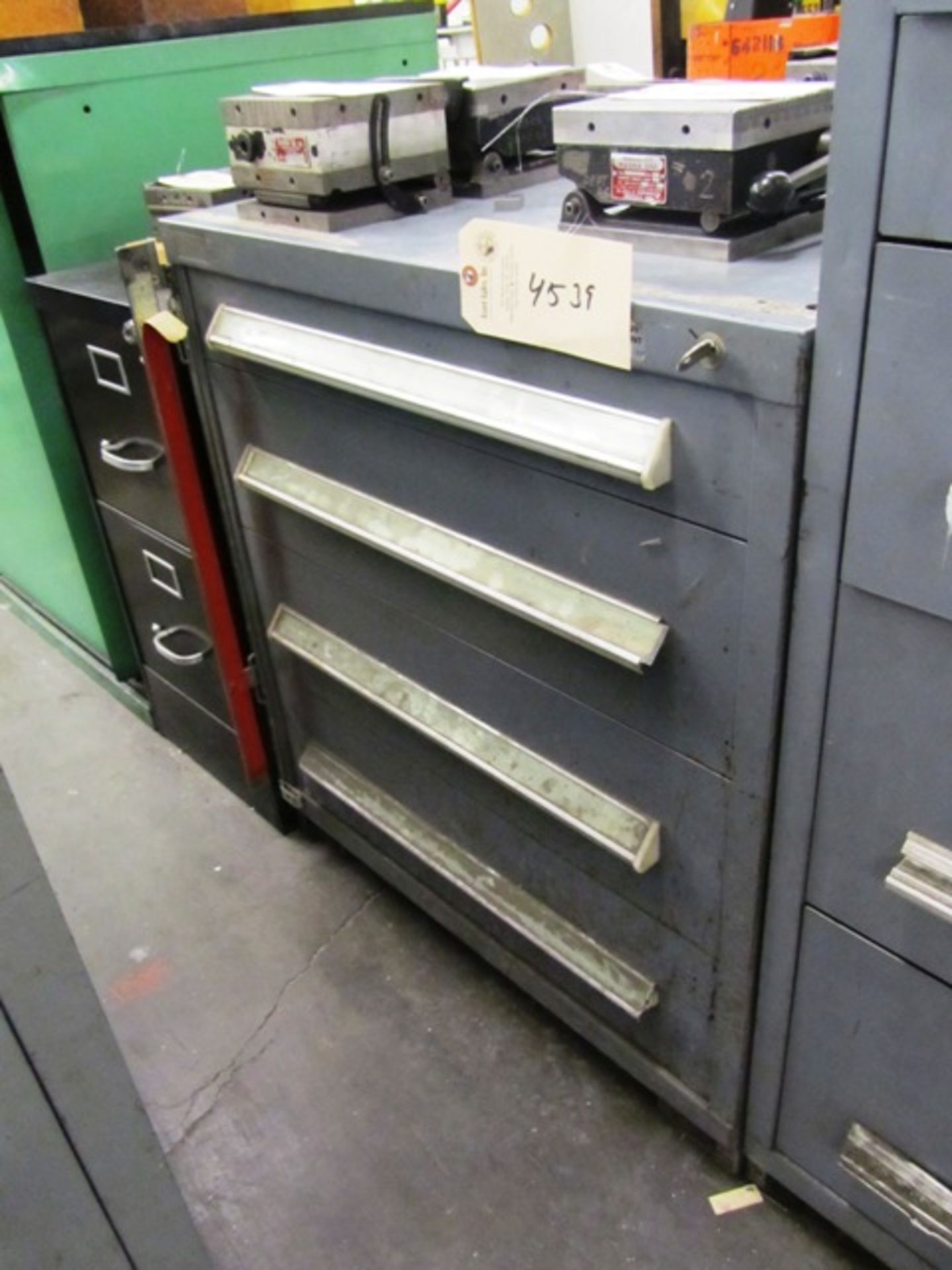 Stanley Vidmar 4 Drawer Tool Cabinet with Misc