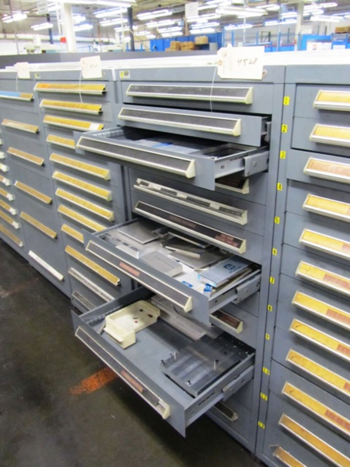 Stanley Vidmar 12 Drawer Tool Cabinet with Fixtures