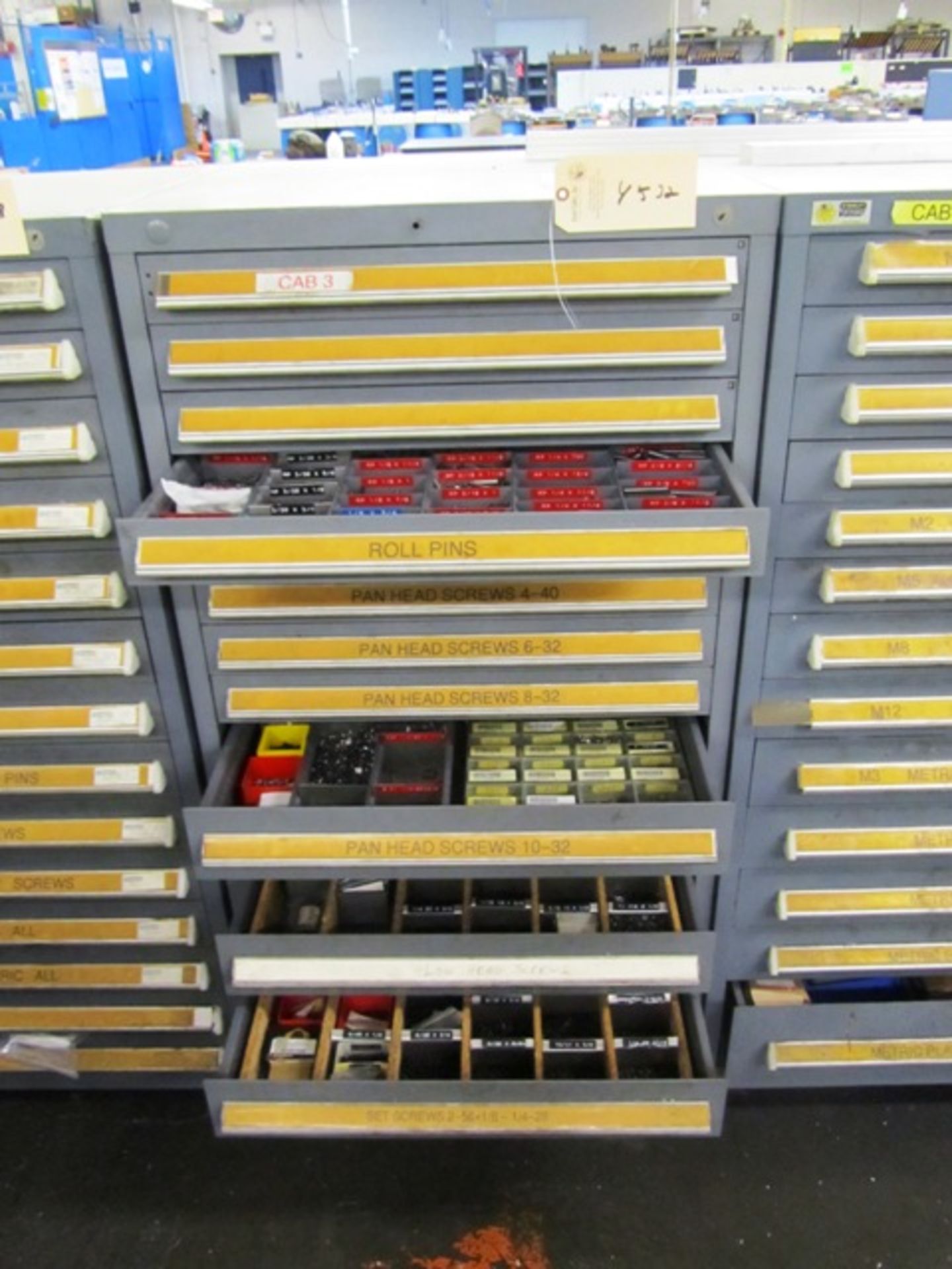 Stanley Vidmar 14 Drawer Tool Cabinet with Hardware