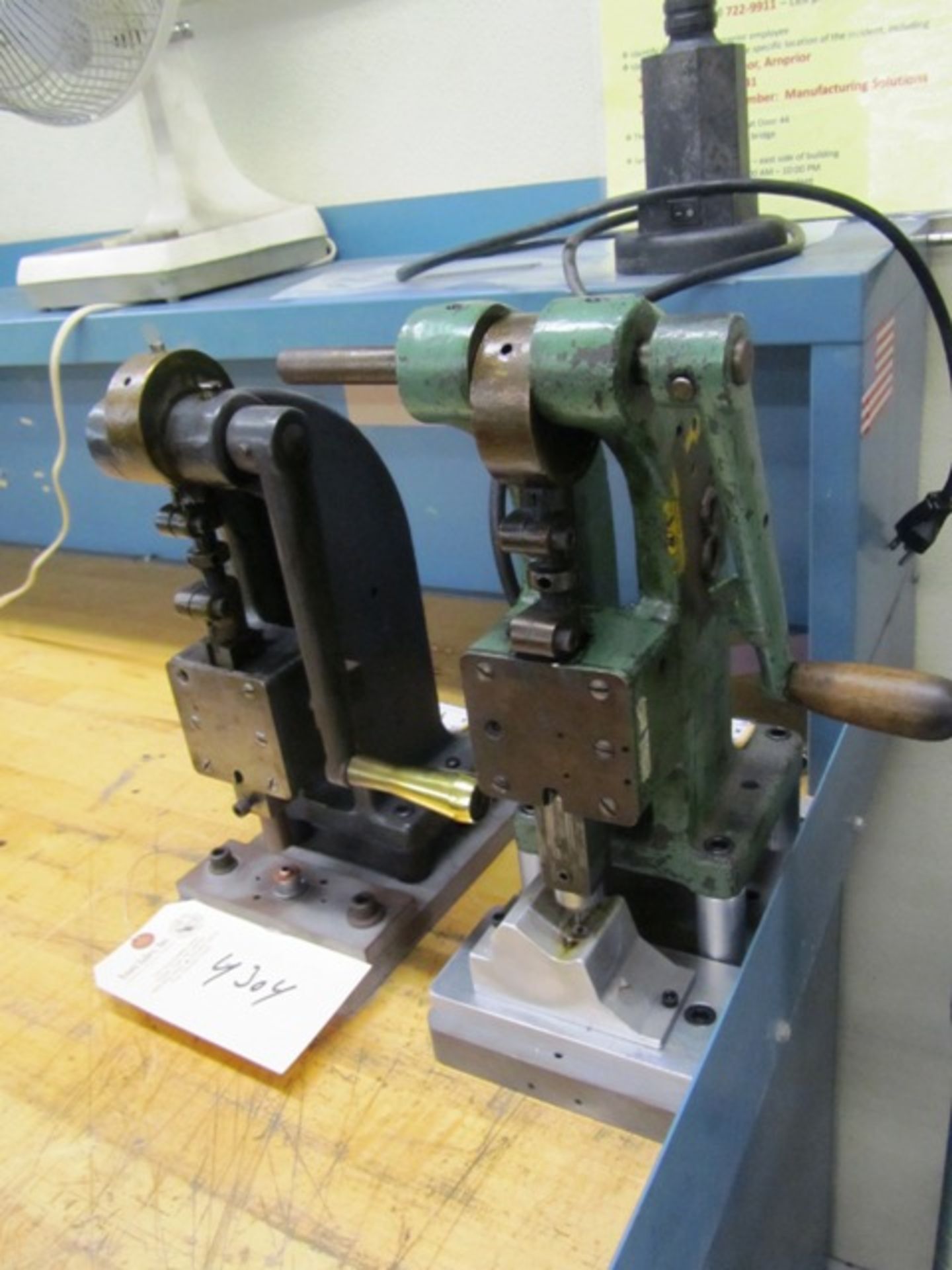 (2) Bench Type Rivet / Punch Presses