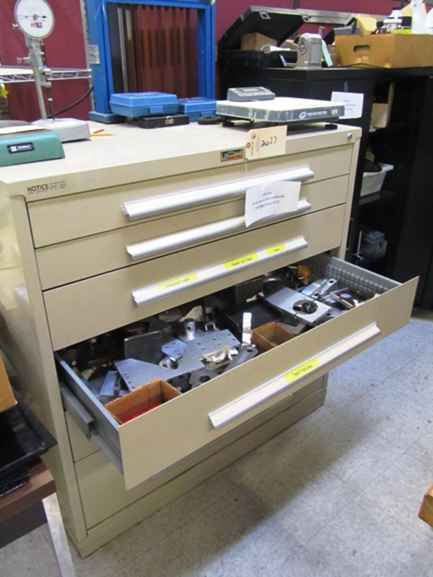 Vidmar Type Cabinet with Contents