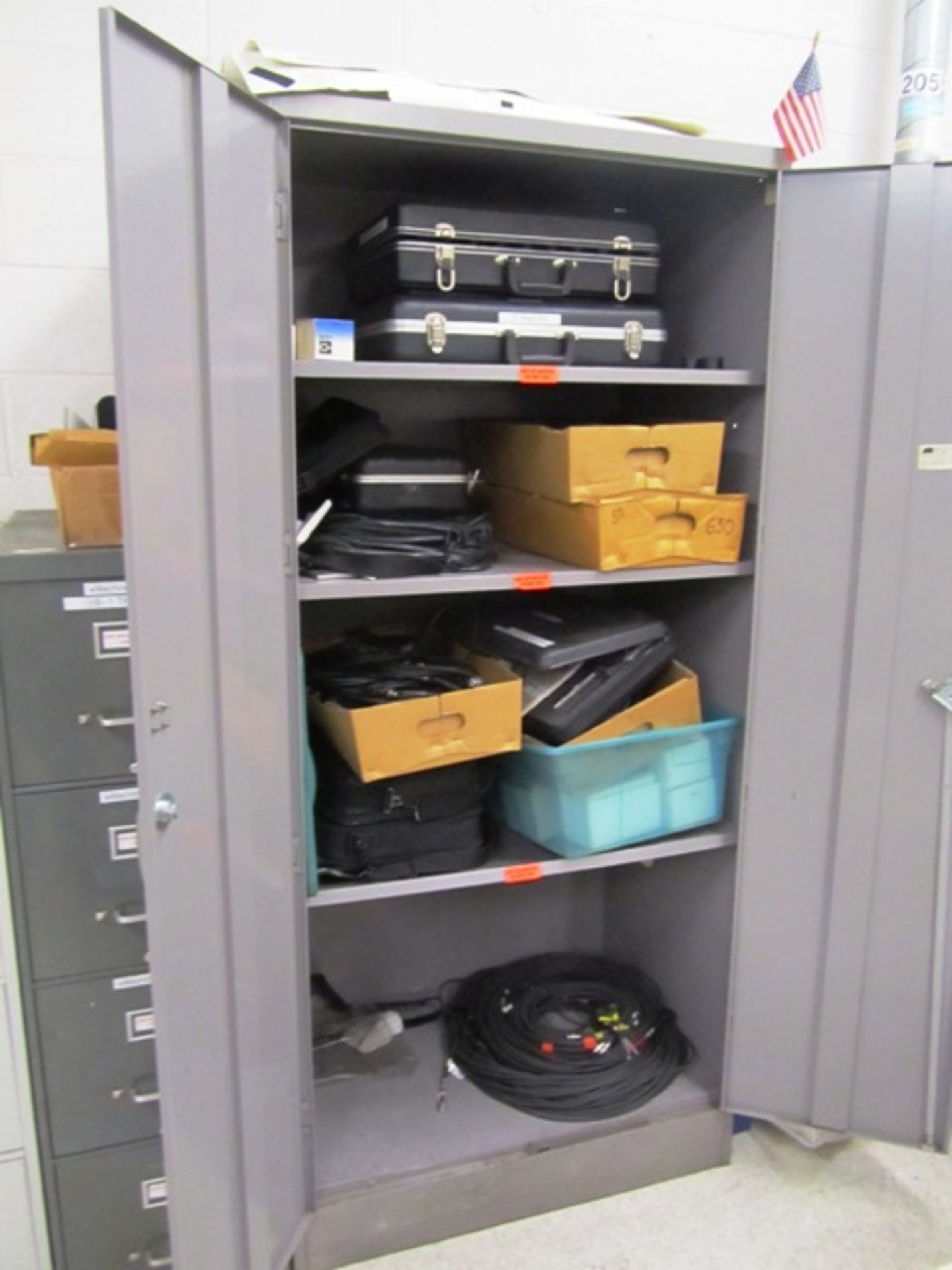 Cabinet & Contents of Used Lab Equipment