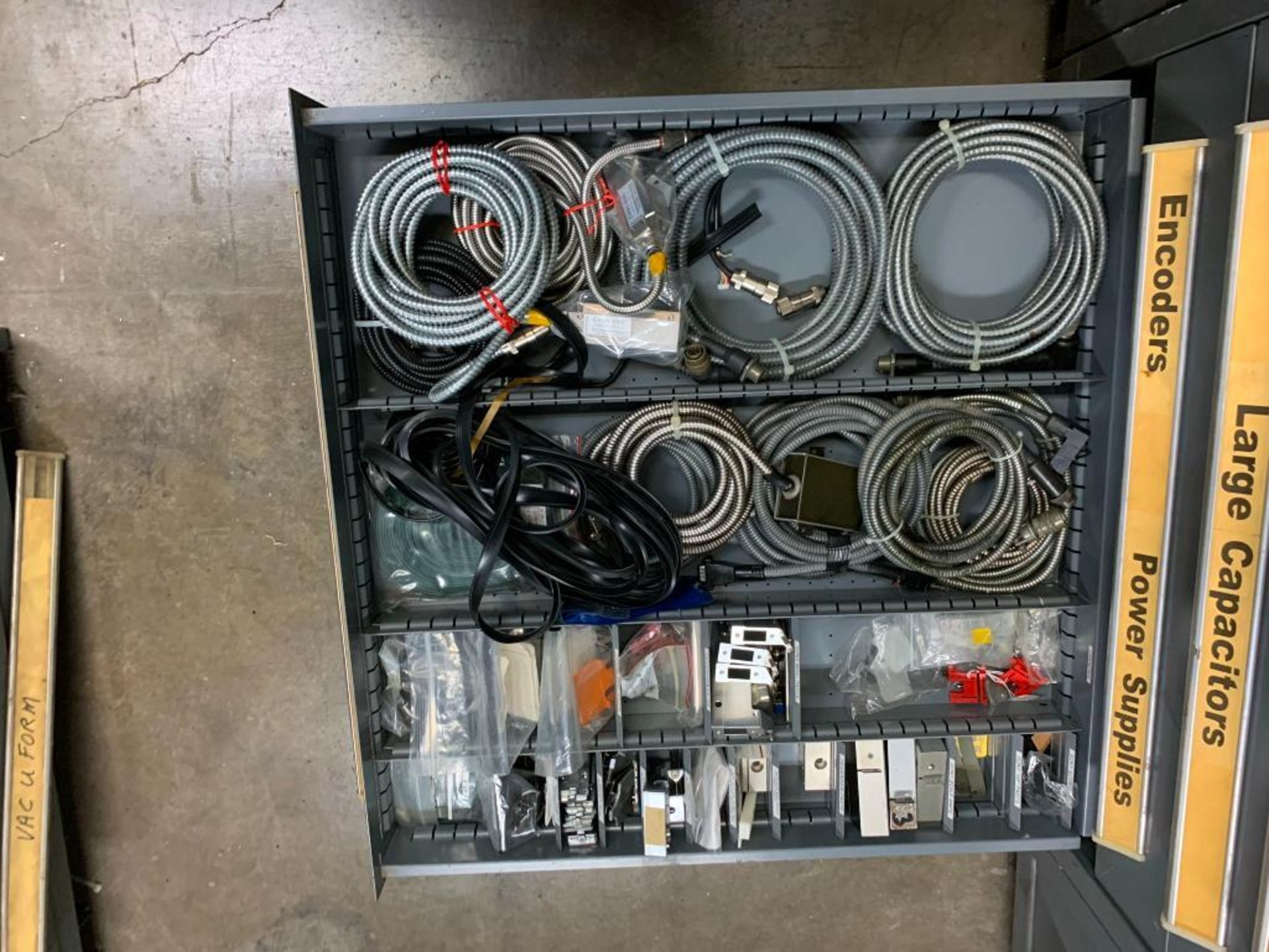 Vidmar 14 Drawer Cabinet with Switches, Circuits, Solenoids, Coils, Etc. - Image 15 of 15