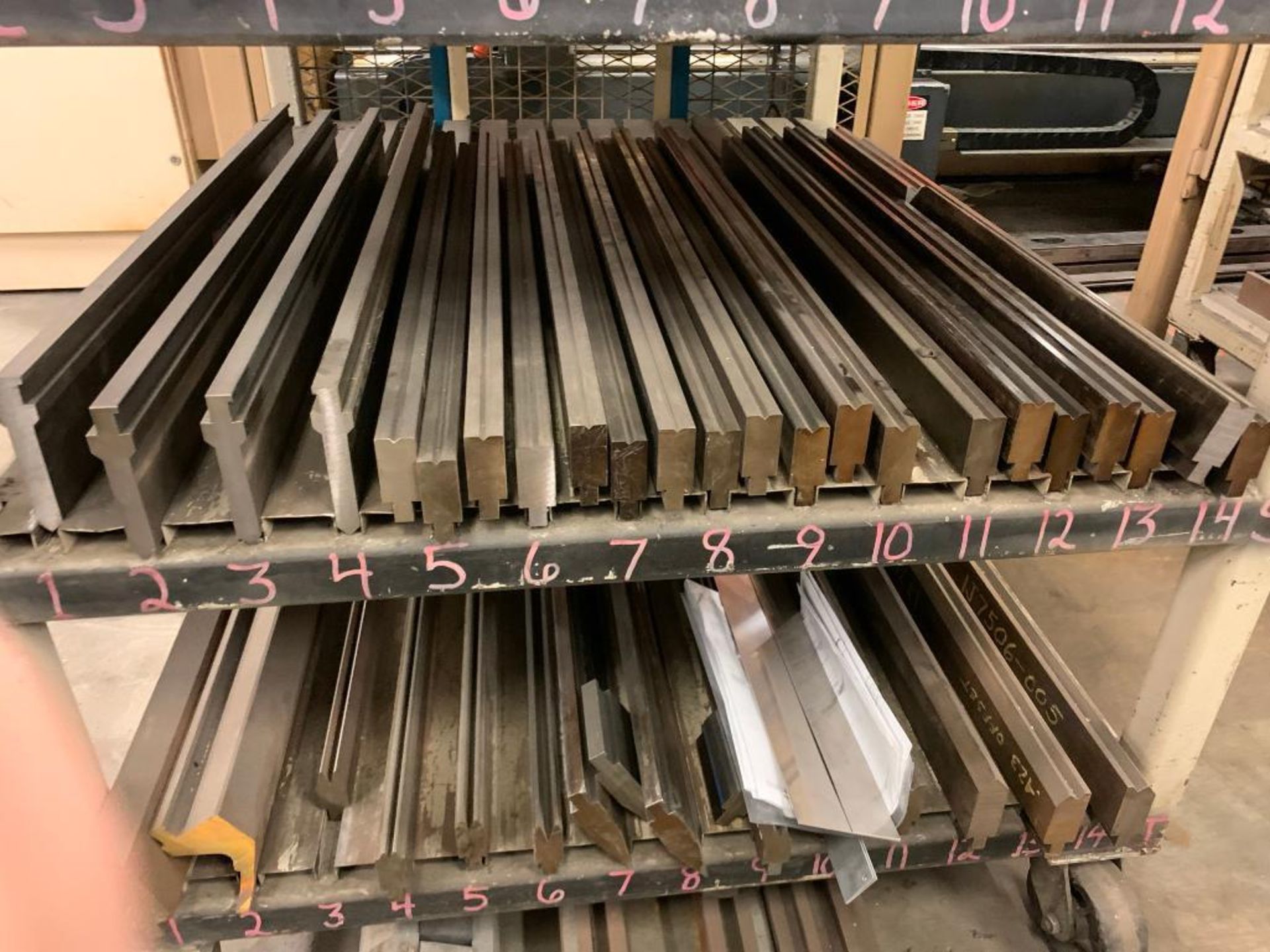 Die Rack with Assorted Press Brake Dies - Image 6 of 7