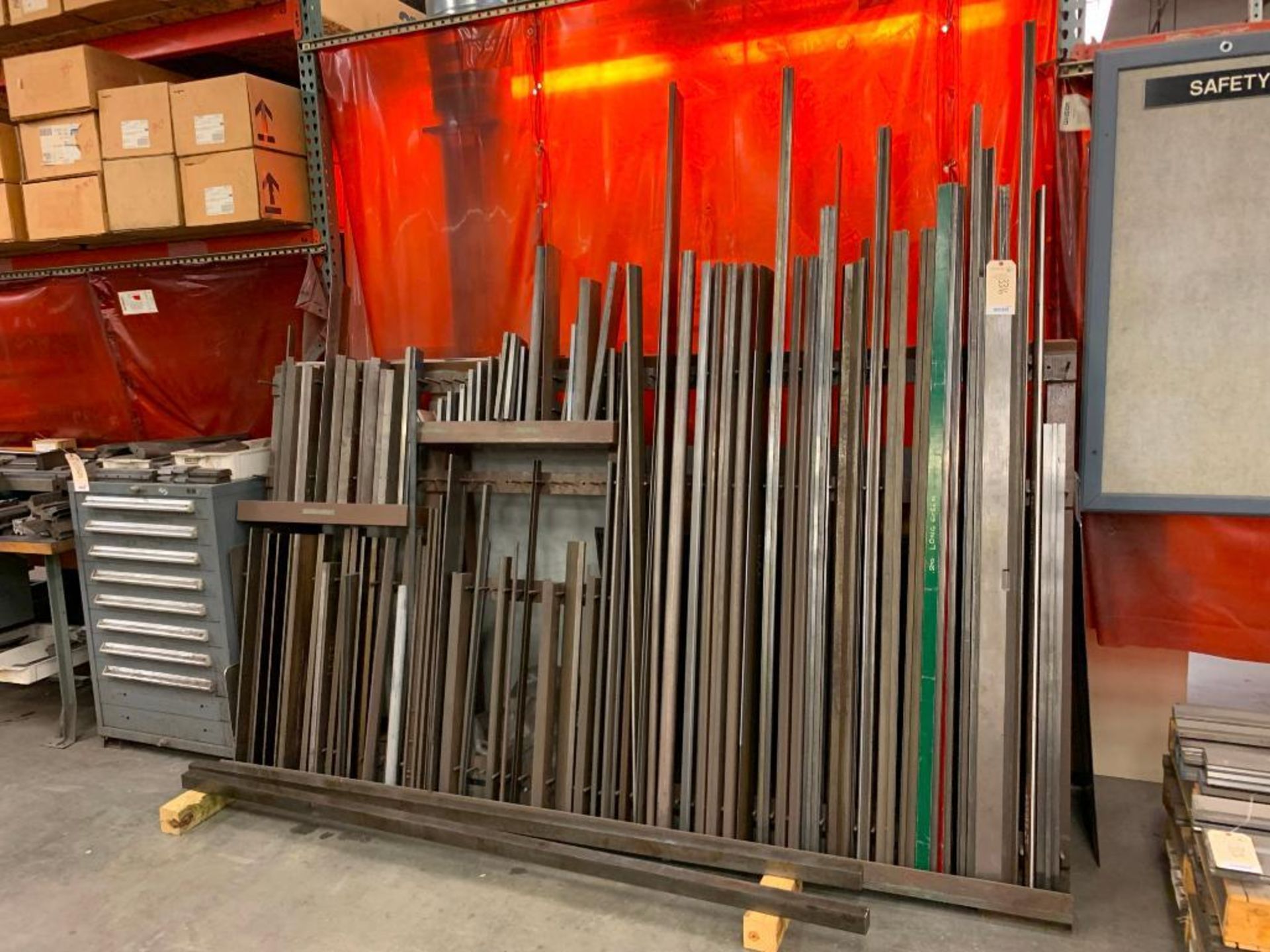 A-Frame Rack with Assorted Press Brake Dies