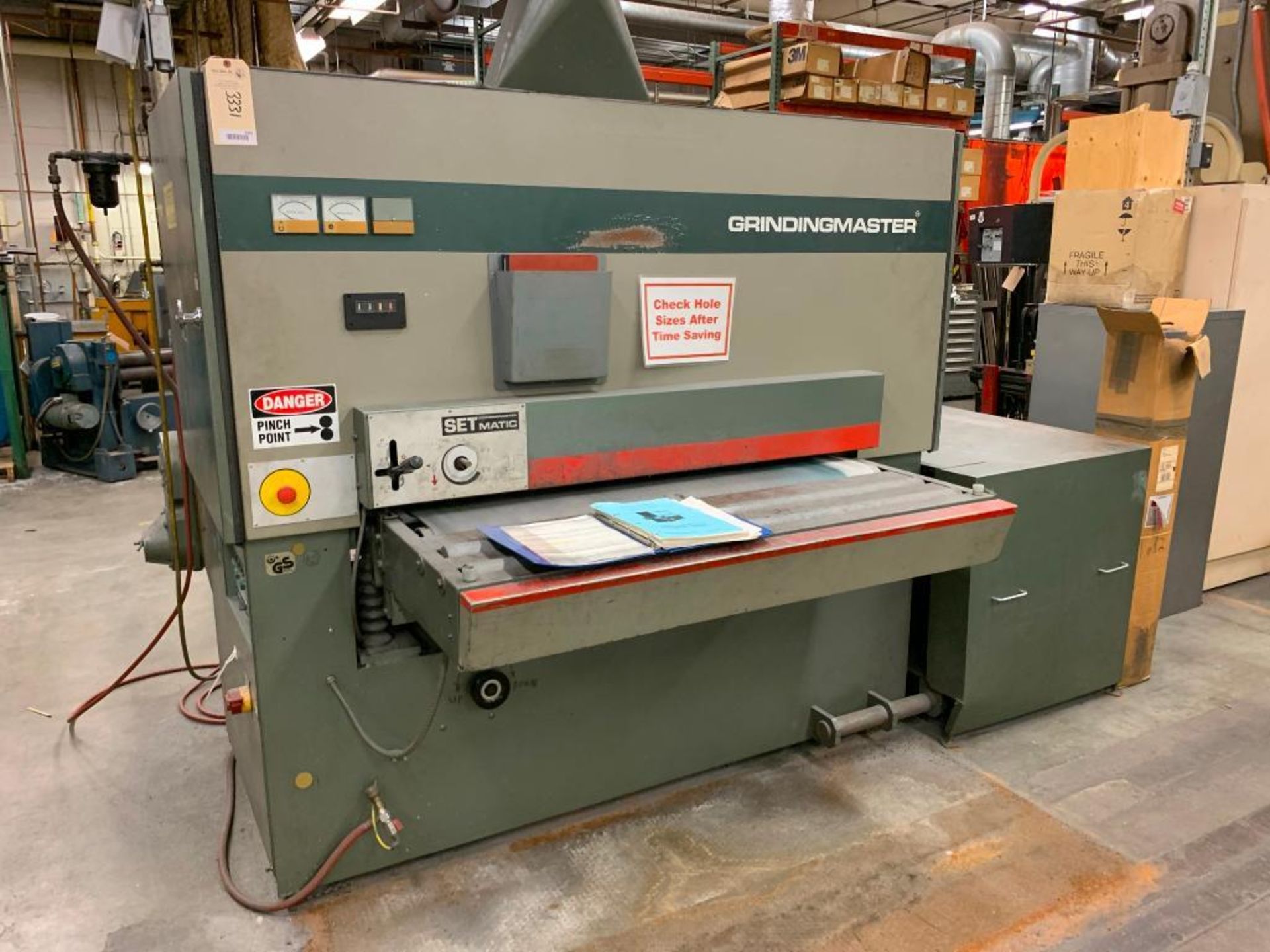 Linden Machine Type MCSB.B-1300 Grinding Master Belt Sander